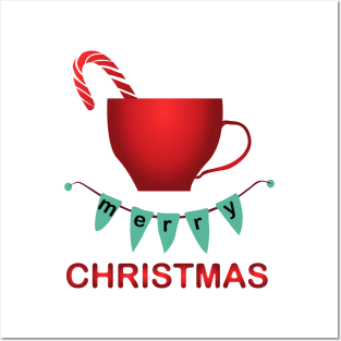 Christmas Coffee Cup Posters and Art